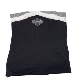 Vintage Harley-Davidson Black, White and Gray Tube Top  Size Large